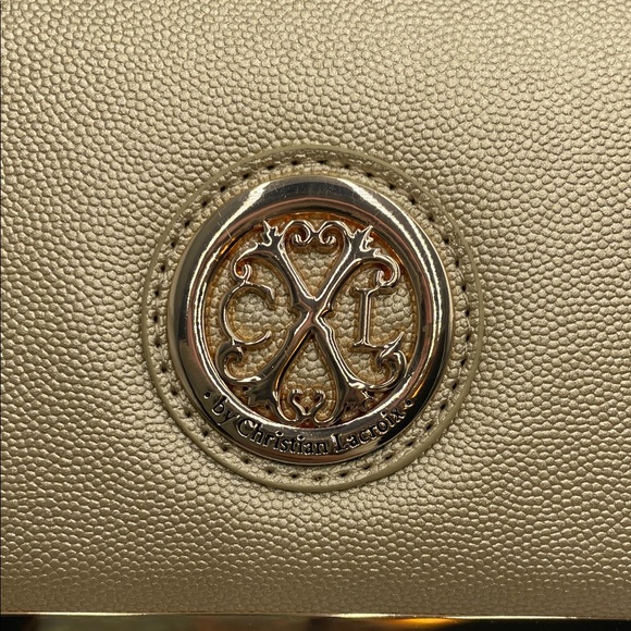 Christian Lacroix Gold Clutch with Emblem - Picture 3 of 8